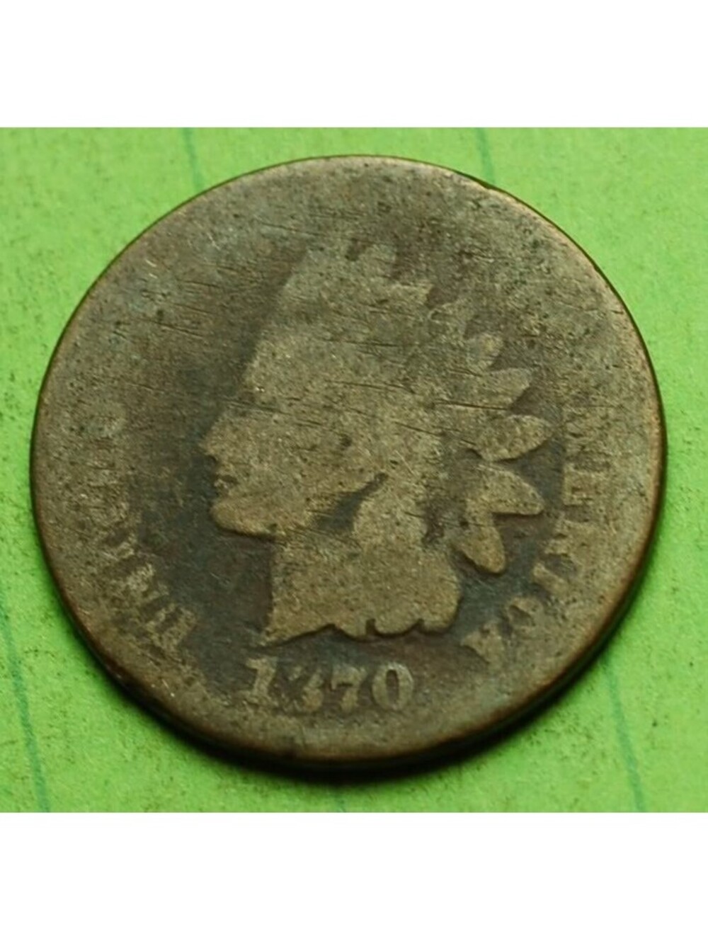 W906 1870 Indian Head Cent Penny 1c - Check Out Our Store 💎💎KEY DATE💎💎